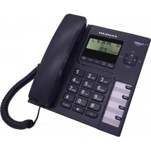TELEMAX 925 ΕΝΣΥΡΜΑΤΟ ΤΗΛΕΦΩΝΟ ΓΡΑΦΕΙΟΥ ΜΑΥΡΟ